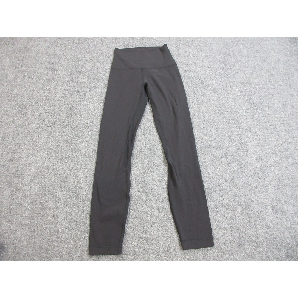 Lululemon Align Pants Womens 2 Black High Rise Ankle Yoga Leggings Stretch Gym